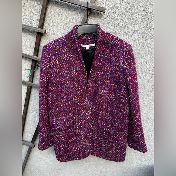 Veronica Beard Crispin Tweed Jacket Coat - Picture 8 of 16